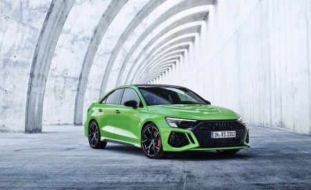 2022 Audi RS3 Sedan (Color: Kyalami Green) Front Three-Quarter Wallpapers 450x275 (41)