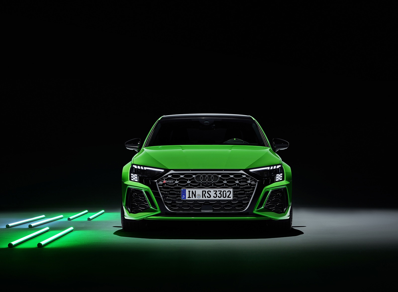 2022 Audi RS3 Sedan (Color: Kyalami Green) Front Wallpapers #49 of 148