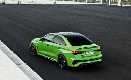 2022 Audi RS3 Sedan (Color: Kyalami Green) Rear Three-Quarter Wallpapers 450x275 (31)