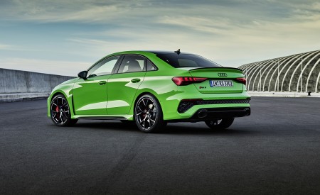 2022 Audi RS3 Sedan (Color: Kyalami Green) Rear Three-Quarter Wallpapers 450x275 (32)