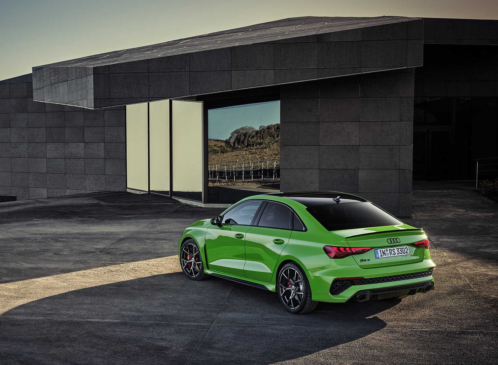 2022 Audi RS3 Sedan (Color: Kyalami Green) Rear Three-Quarter Wallpapers #22 of 148