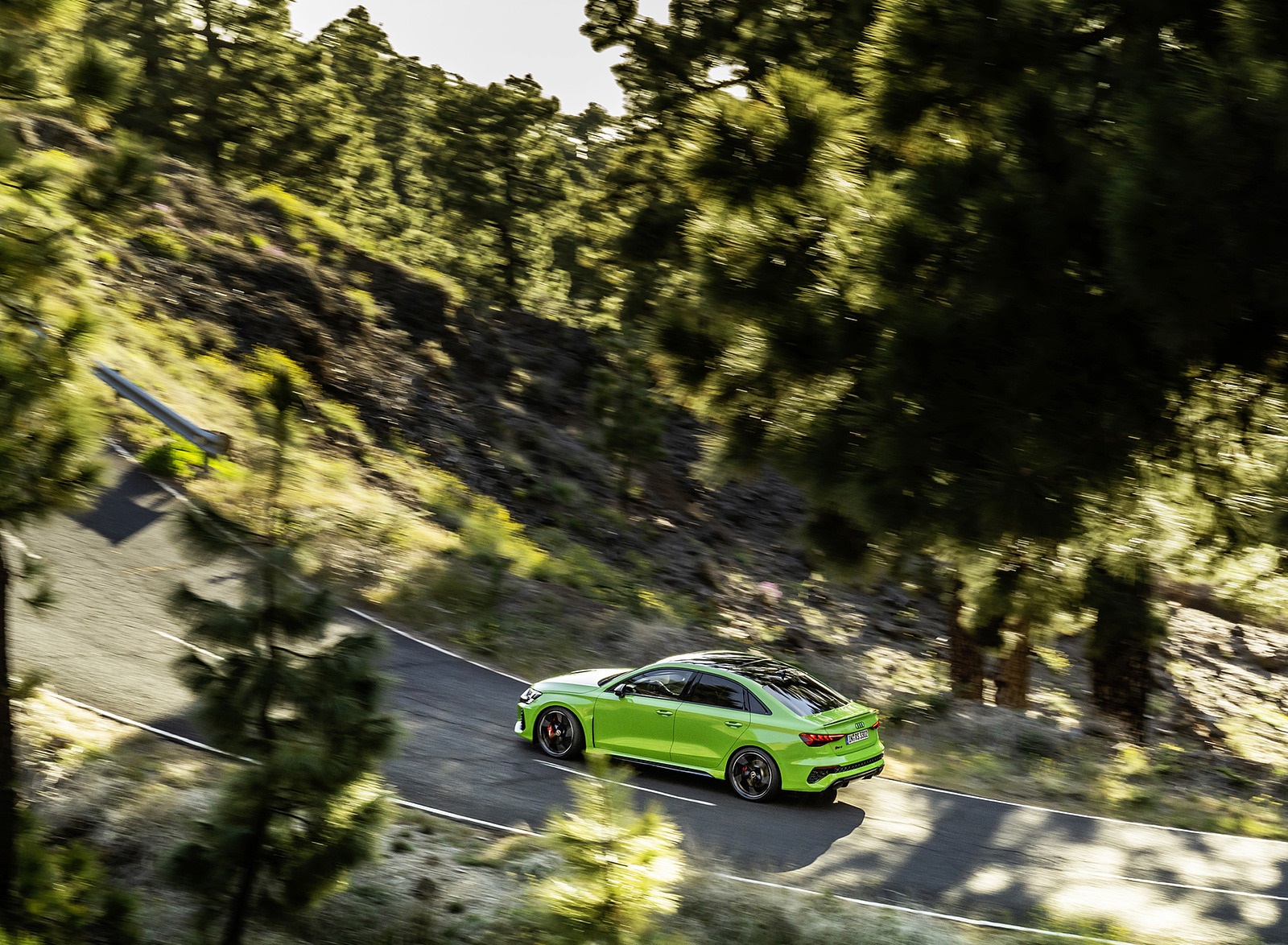 2022 Audi RS3 Sedan (Color: Kyalami Green) Rear Three-Quarter Wallpapers (7)