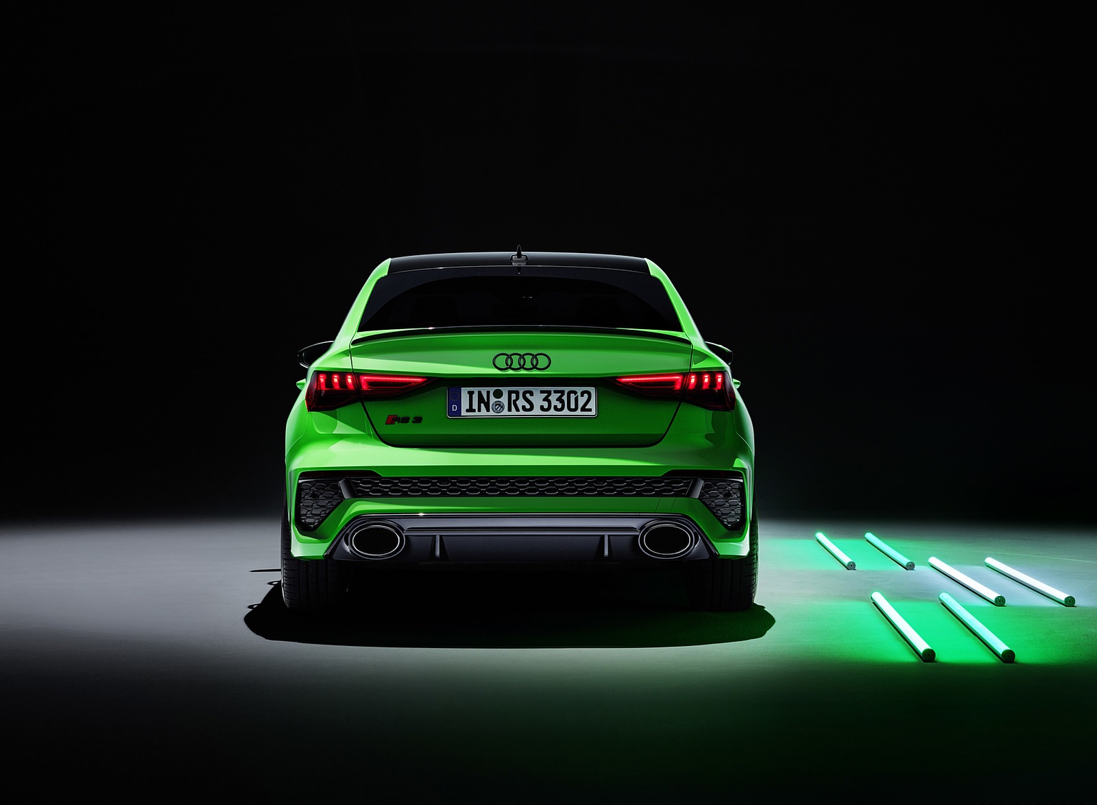 2022 Audi RS3 Sedan (Color: Kyalami Green) Rear Wallpapers #52 of 148