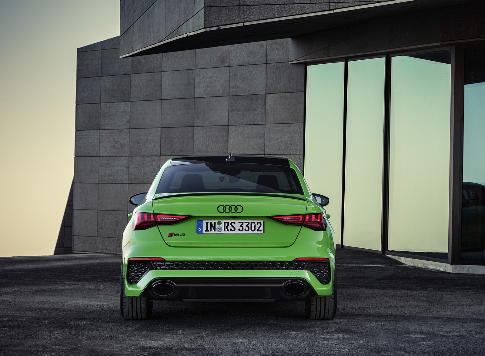 2022 Audi RS3 Sedan (Color: Kyalami Green) Rear Wallpapers #24 of 148