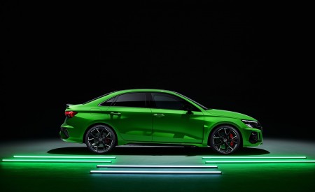 2022 Audi RS3 Sedan (Color: Kyalami Green) Side Wallpapers 450x275 (48)