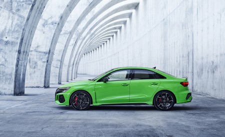 2022 Audi RS3 Sedan (Color: Kyalami Green) Side Wallpapers 450x275 (43)