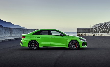 2022 Audi RS3 Sedan (Color: Kyalami Green) Side Wallpapers 450x275 (36)