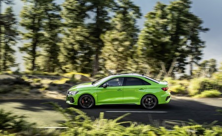 2022 Audi RS3 Sedan (Color: Kyalami Green) Side Wallpapers 450x275 (5)