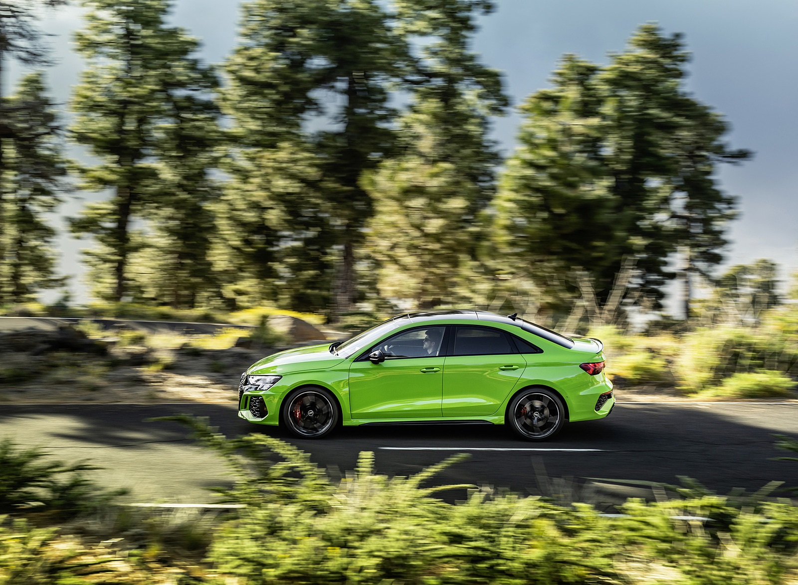 2022 Audi RS3 Sedan (Color: Kyalami Green) Side Wallpapers (5)