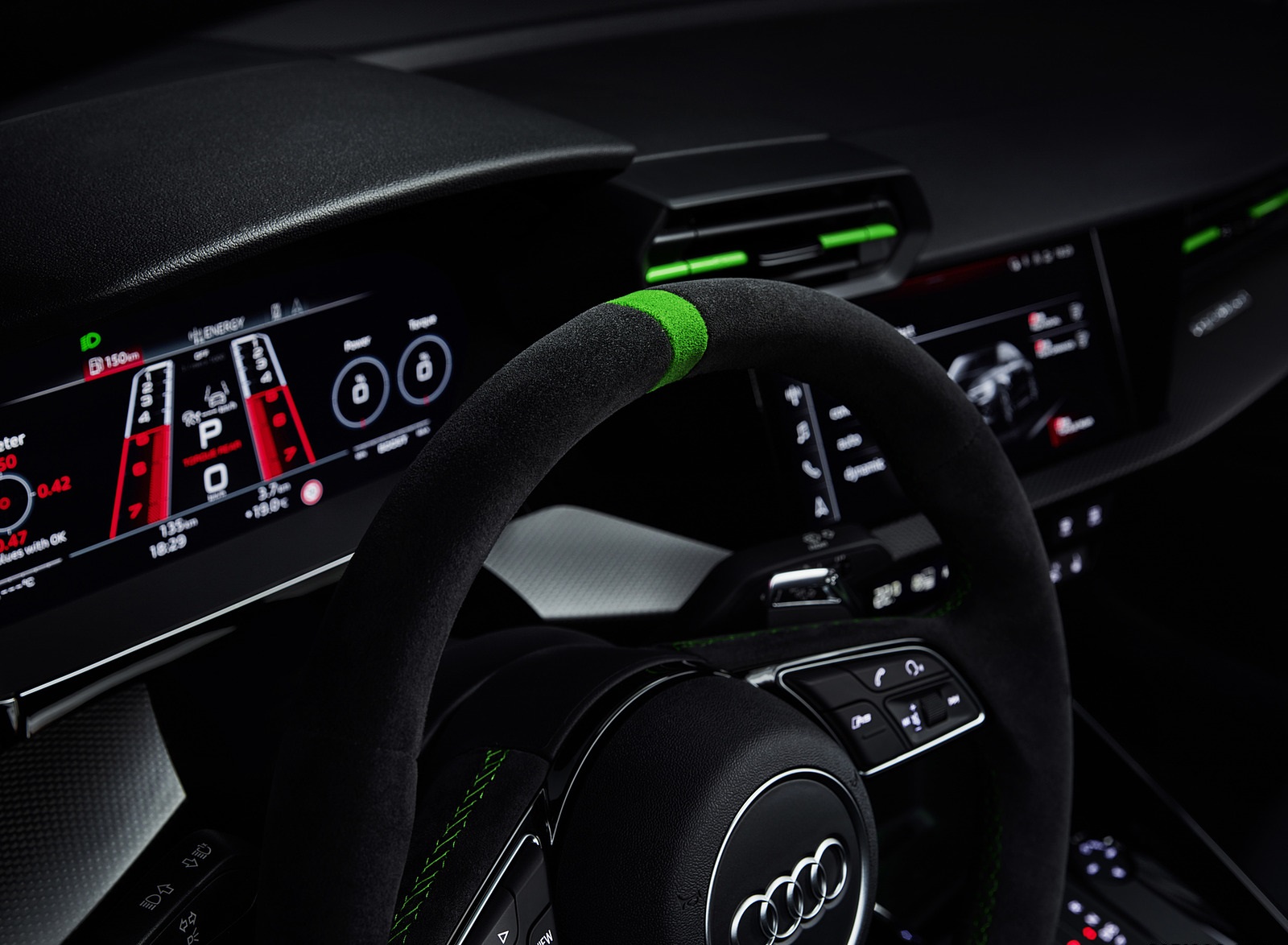 2022 Audi RS3 Sedan Digital Instrument Cluster Wallpapers #74 of 148