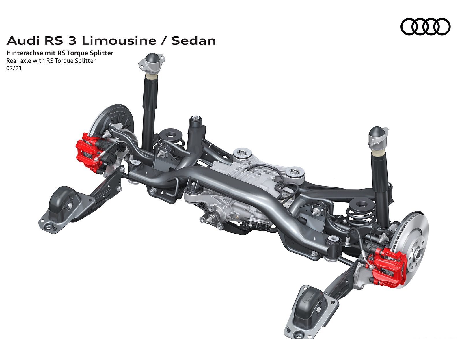 2022 Audi RS3 Sedan Rear axle with RS Torque Splitter Wallpapers #88 of 148