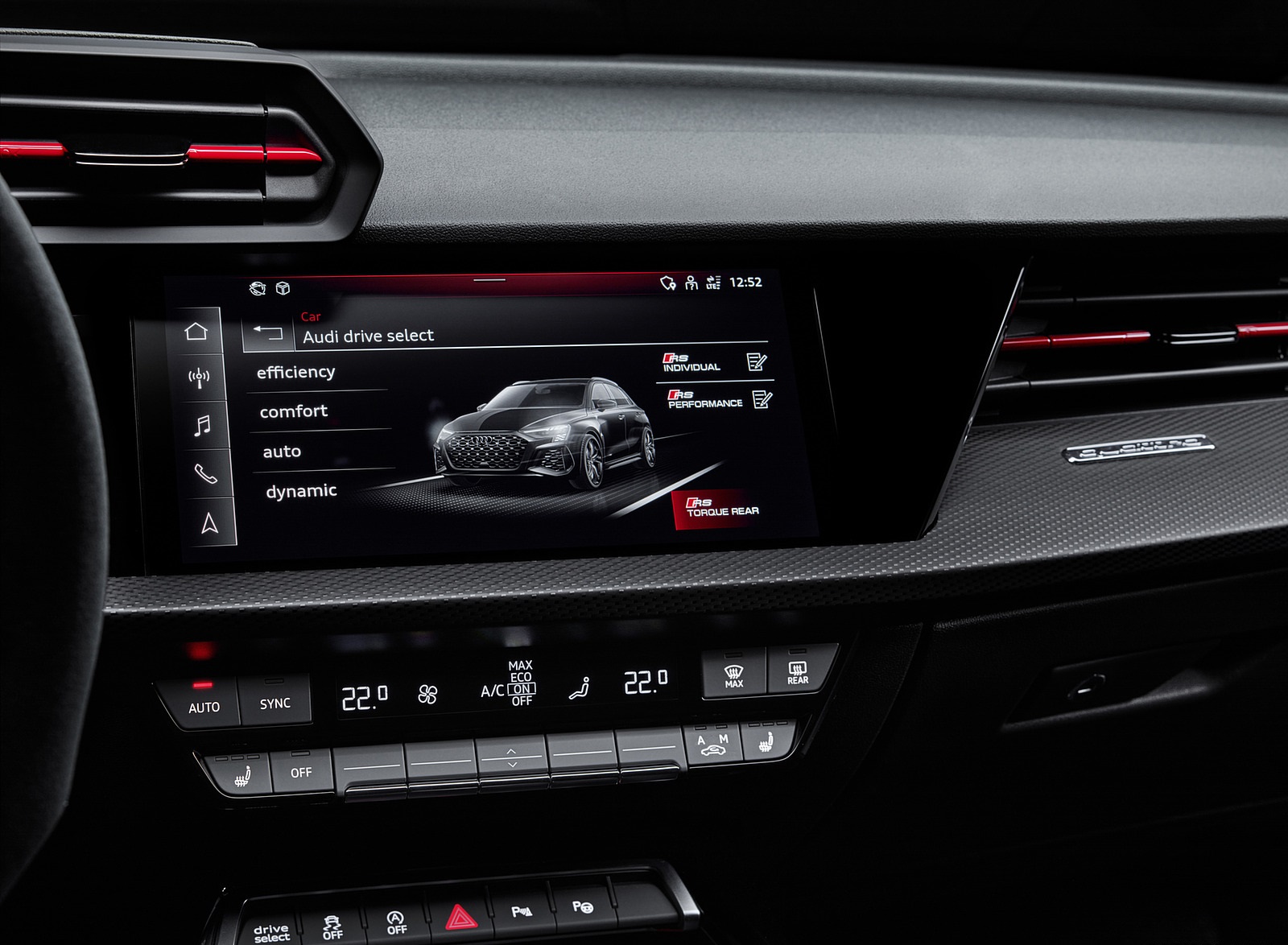2022 Audi RS3 Sportback Central Console Wallpapers #70 of 85