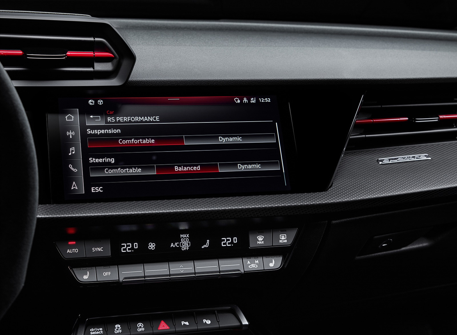 2022 Audi RS3 Sportback Central Console Wallpapers #69 of 85