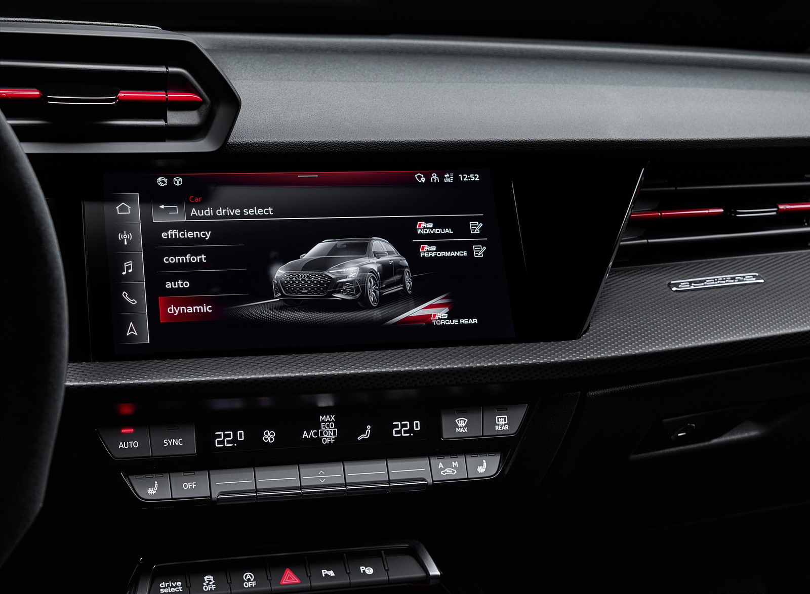 2022 Audi RS3 Sportback Central Console Wallpapers #68 of 85
