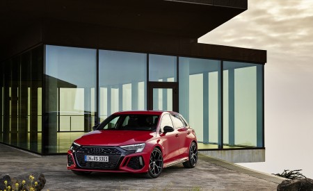 2022 Audi RS3 Sportback (Color: Tango Red) Front Wallpapers 450x275 (16)