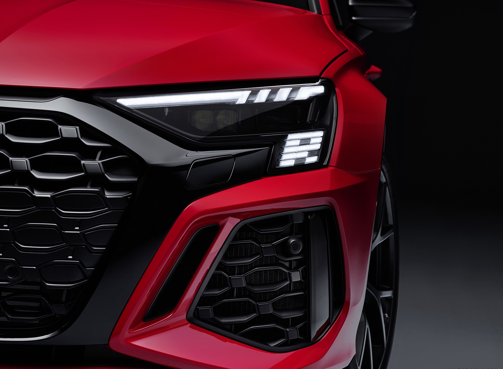 2022 Audi RS3 Sportback (Color: Tango Red) Headlight Wallpapers #49 of 85