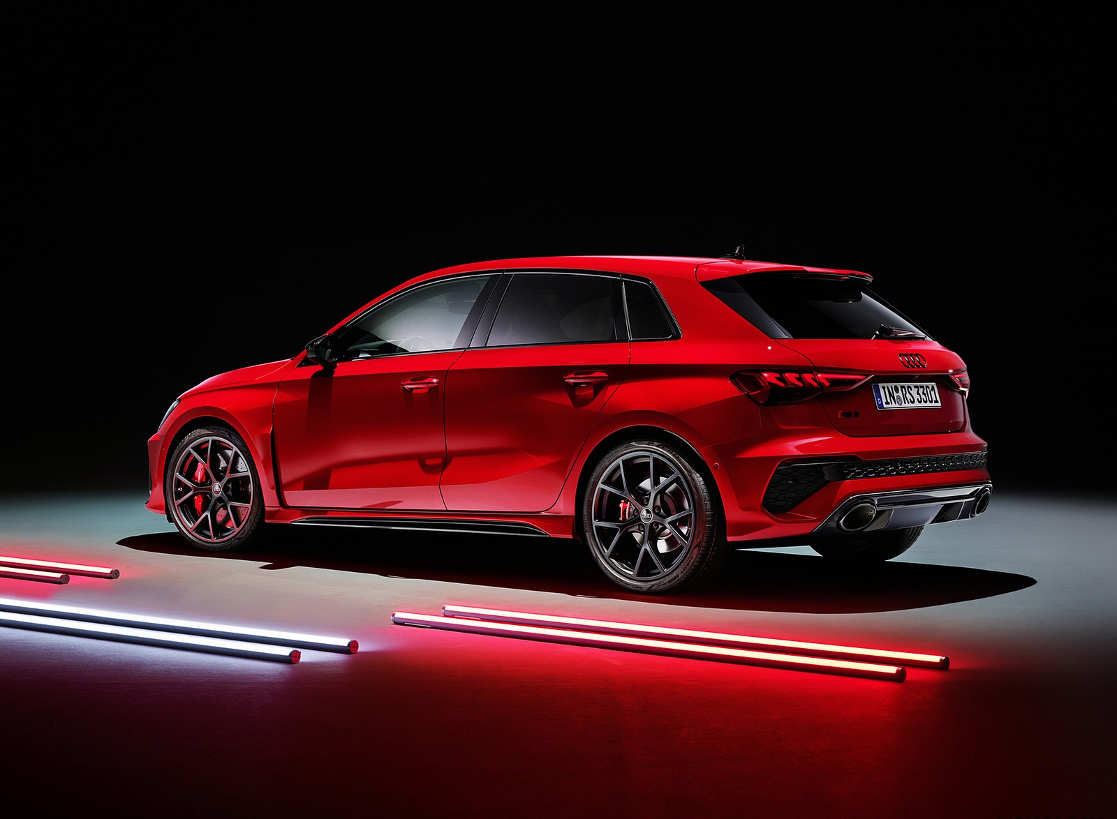 2022 Audi RS3 Sportback (Color: Tango Red) Rear Three-Quarter Wallpapers #43 of 85