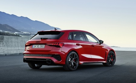 2022 Audi RS3 Sportback (Color: Tango Red) Rear Three-Quarter Wallpapers 450x275 (29)