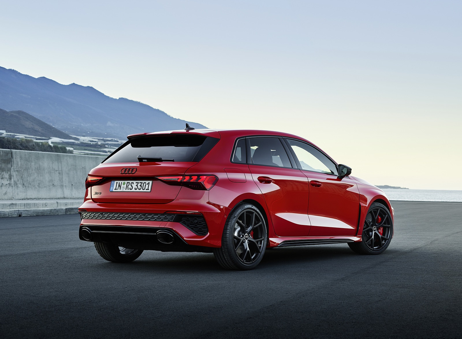 2022 Audi RS3 Sportback (Color: Tango Red) Rear Three-Quarter Wallpapers #29 of 85