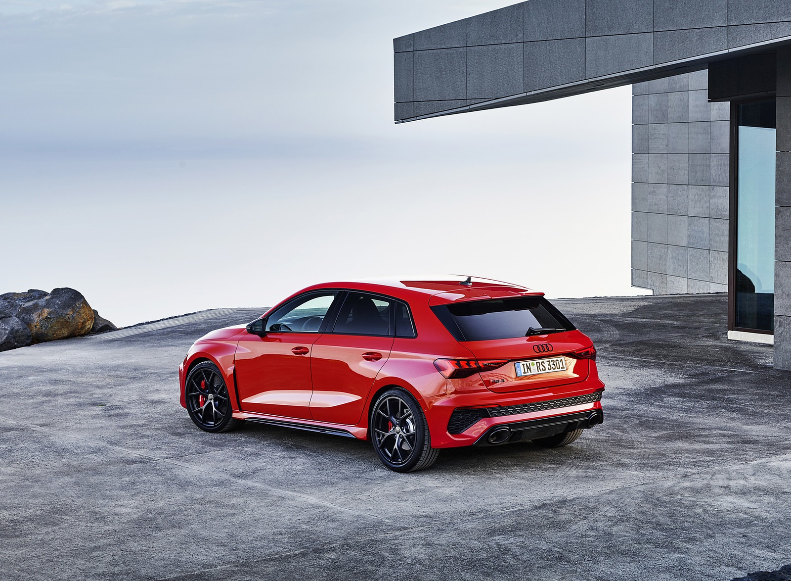 2022 Audi RS3 Sportback (Color: Tango Red) Rear Three-Quarter Wallpapers #17 of 85