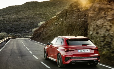 2022 Audi RS3 Sportback (Color: Tango Red) Rear Three-Quarter Wallpapers 450x275 (11)