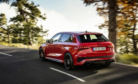 2022 Audi RS3 Sportback (Color: Tango Red) Rear Three-Quarter Wallpapers 450x275 (2)