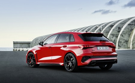 2022 Audi RS3 Sportback (Color: Tango Red) Rear Three-Quarter Wallpapers 450x275 (30)