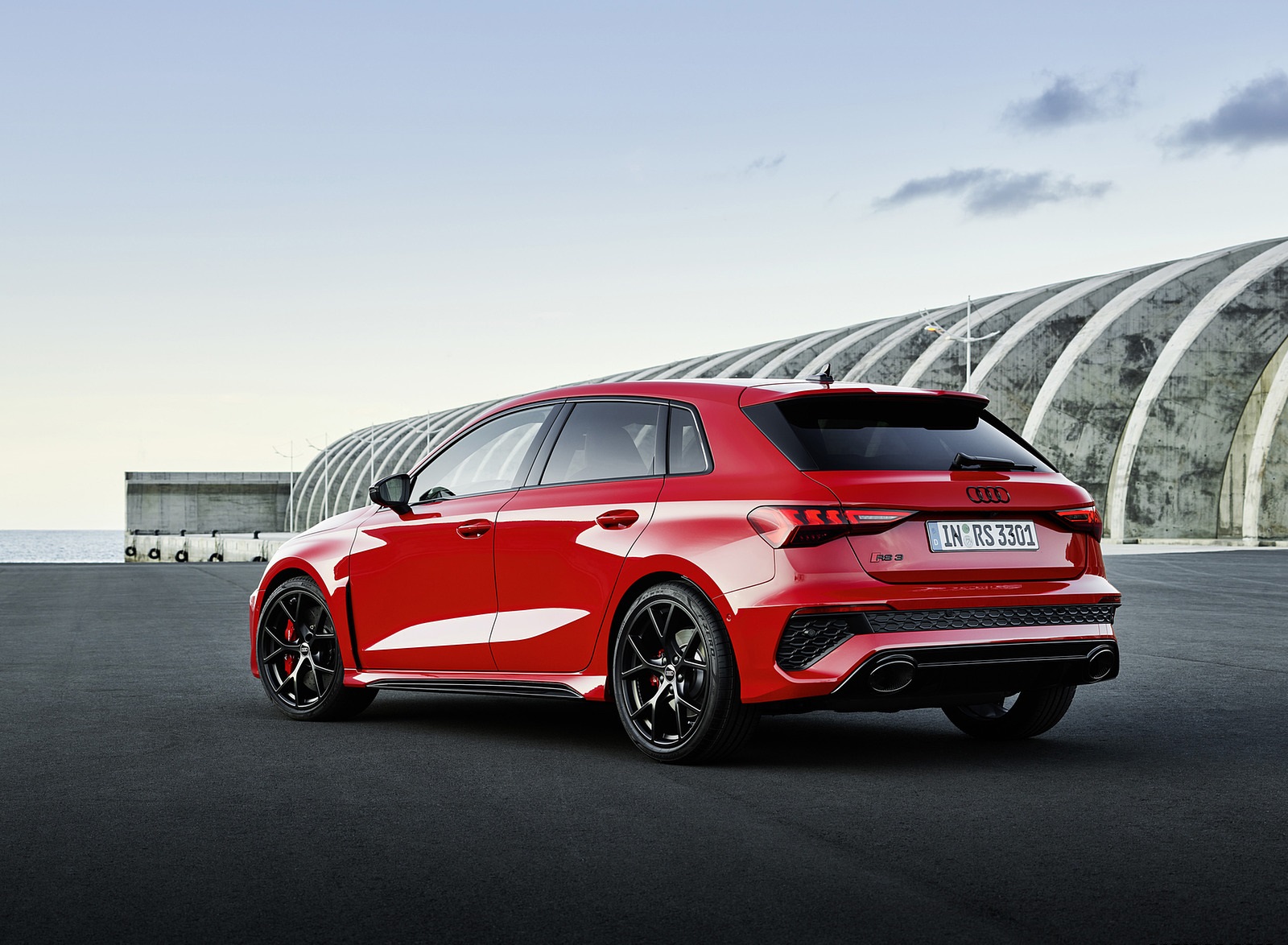 2022 Audi RS3 Sportback (Color: Tango Red) Rear Three-Quarter Wallpapers #30 of 85