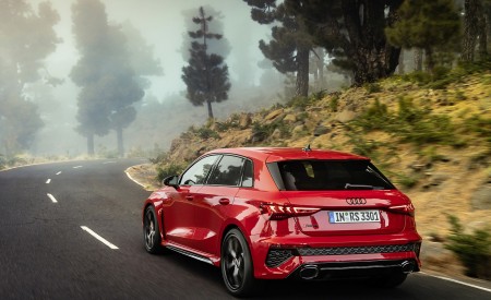 2022 Audi RS3 Sportback (Color: Tango Red) Rear Three-Quarter Wallpapers 450x275 (6)