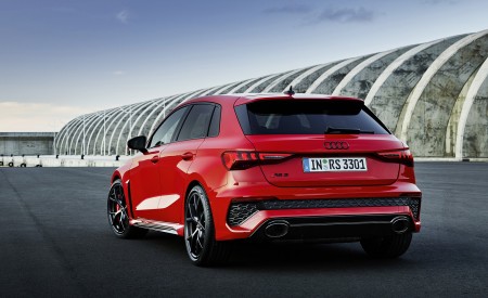 2022 Audi RS3 Sportback (Color: Tango Red) Rear Three-Quarter Wallpapers 450x275 (31)