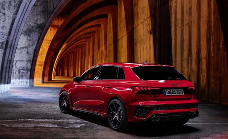 2022 Audi RS3 Sportback (Color: Tango Red) Rear Three-Quarter Wallpapers 450x275 (37)
