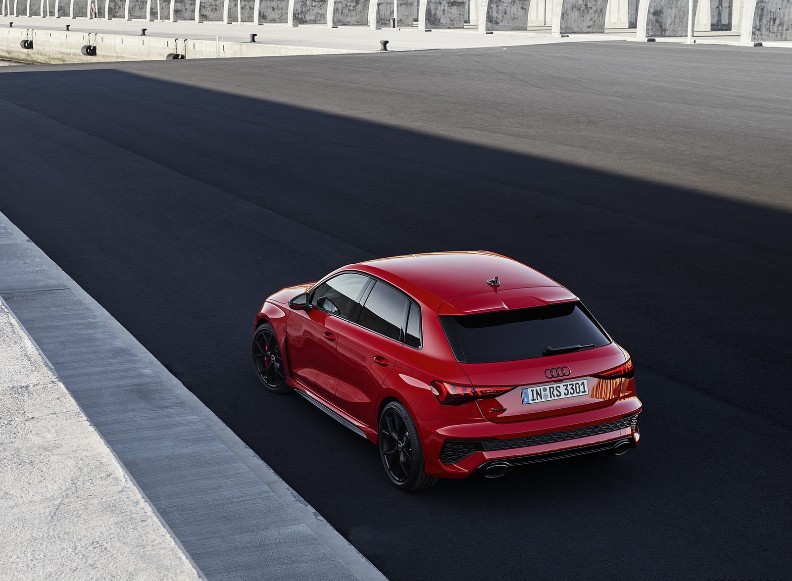 2022 Audi RS3 Sportback (Color: Tango Red) Rear Three-Quarter Wallpapers #26 of 85