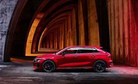 2022 Audi RS3 Sportback (Color: Tango Red) Side Wallpapers 450x275 (38)