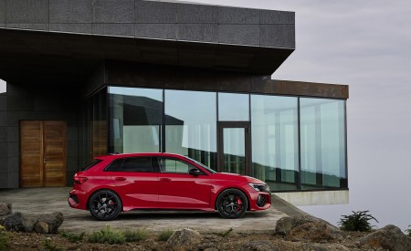 2022 Audi RS3 Sportback (Color: Tango Red) Side Wallpapers 450x275 (19)