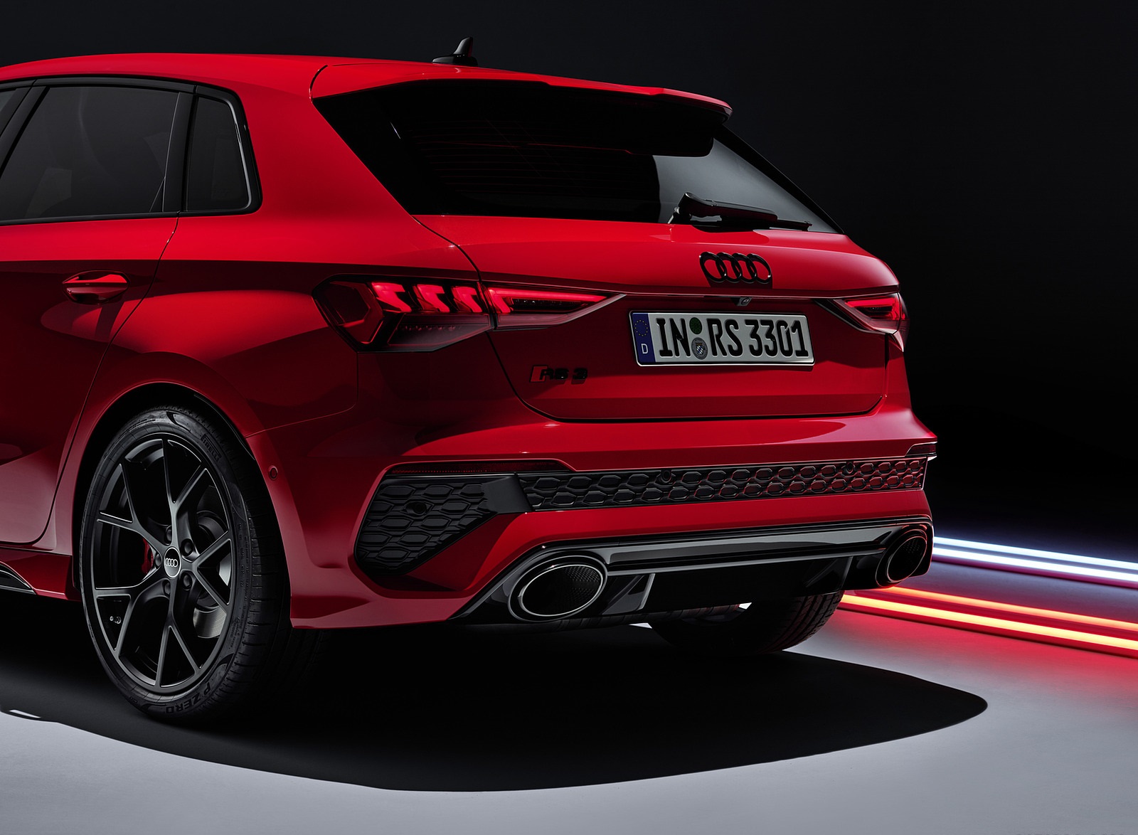 2022 Audi RS3 Sportback (Color: Tango Red) Tail Light Wallpapers #57 of 85