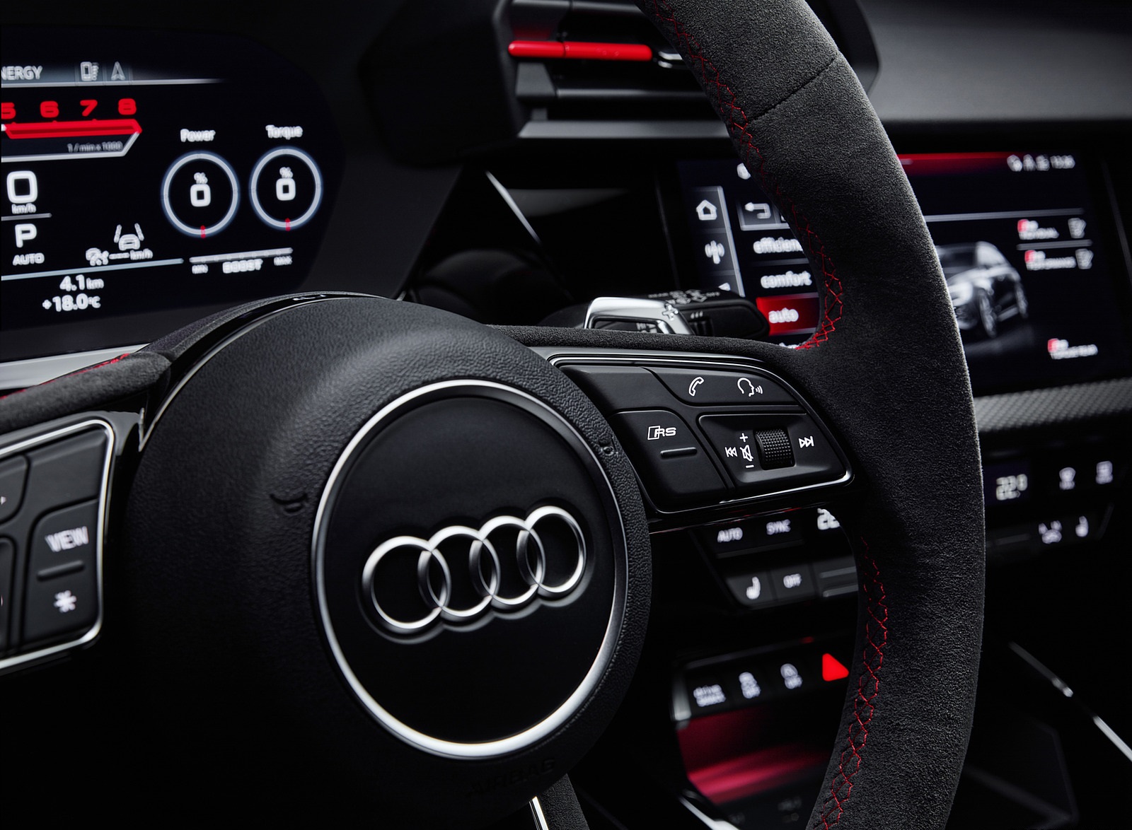 2022 Audi RS3 Sportback Interior Steering Wheel Wallpapers #65 of 85