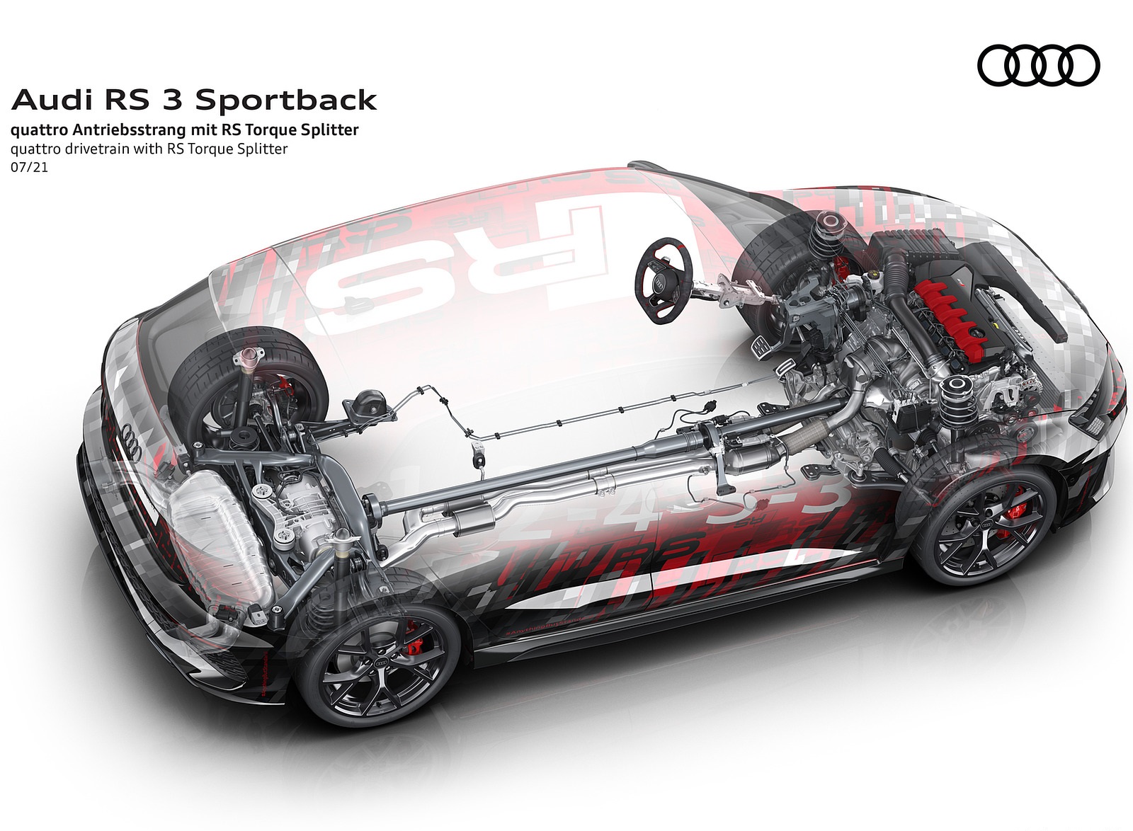 2022 Audi RS3 Sportback quattro drivetrain with RS Torque Splitter Wallpapers #84 of 85