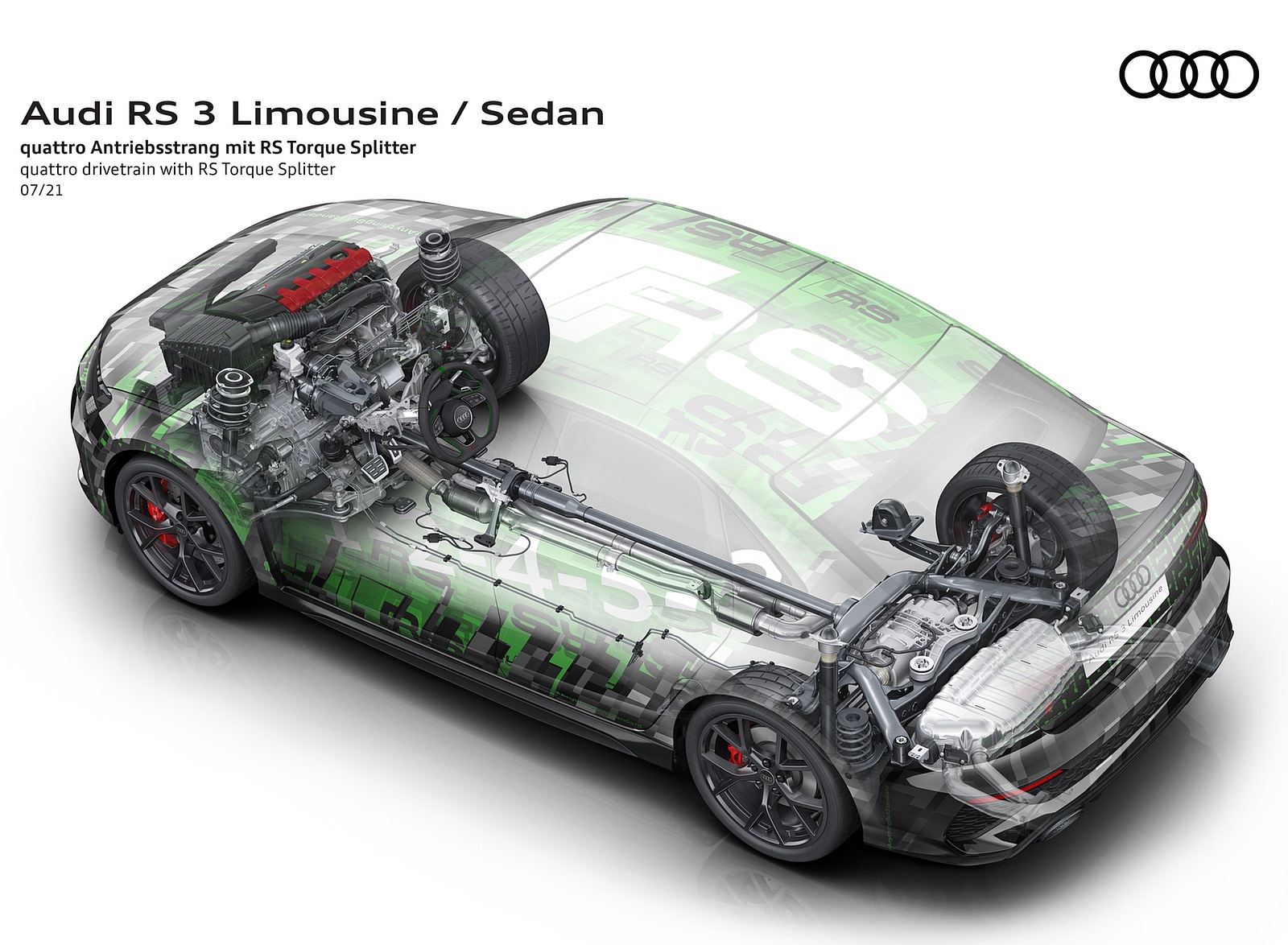2022 Audi RS3 Sedan quattro drivetrain with RS Torque Splitter Wallpapers #91 of 148