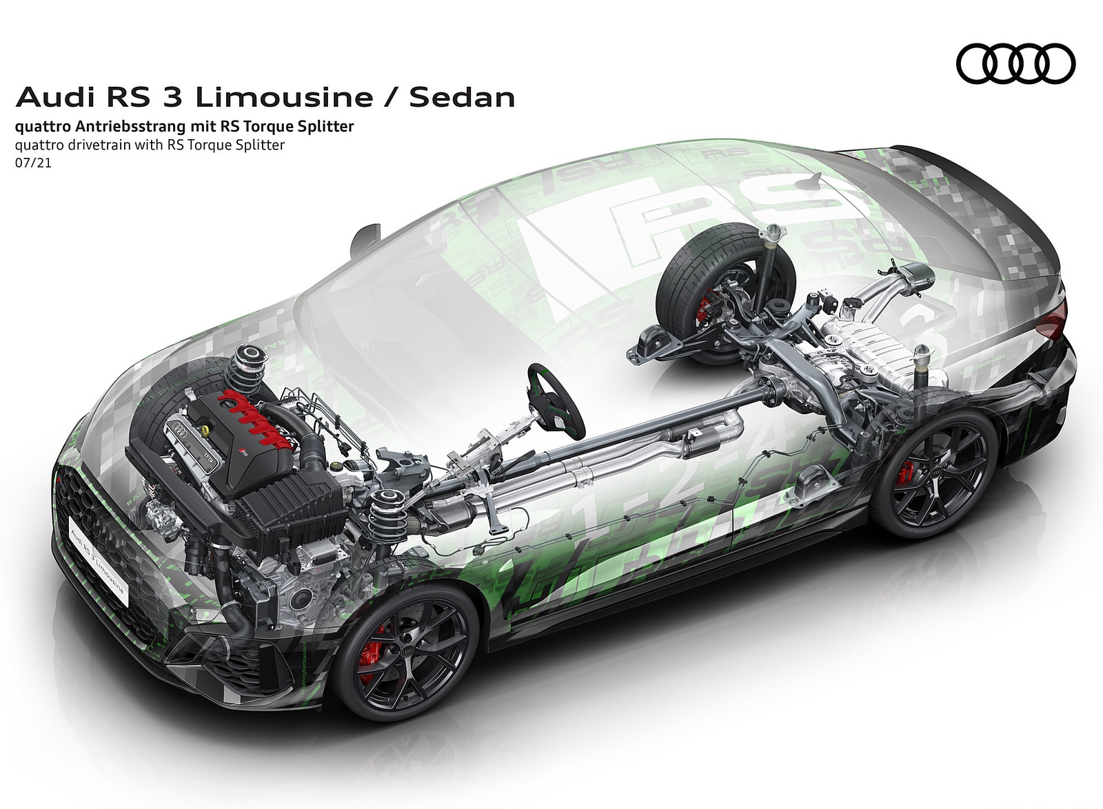 2022 Audi RS3 Sedan quattro drivetrain with RS Torque Splitter Wallpapers #90 of 148