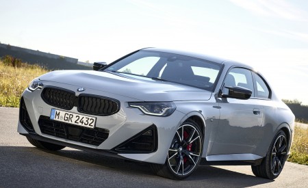 2022 BMW M240i xDrive Coupe (Color: Brooklyn Grey) Front Three-Quarter Wallpapers 450x275 (67)