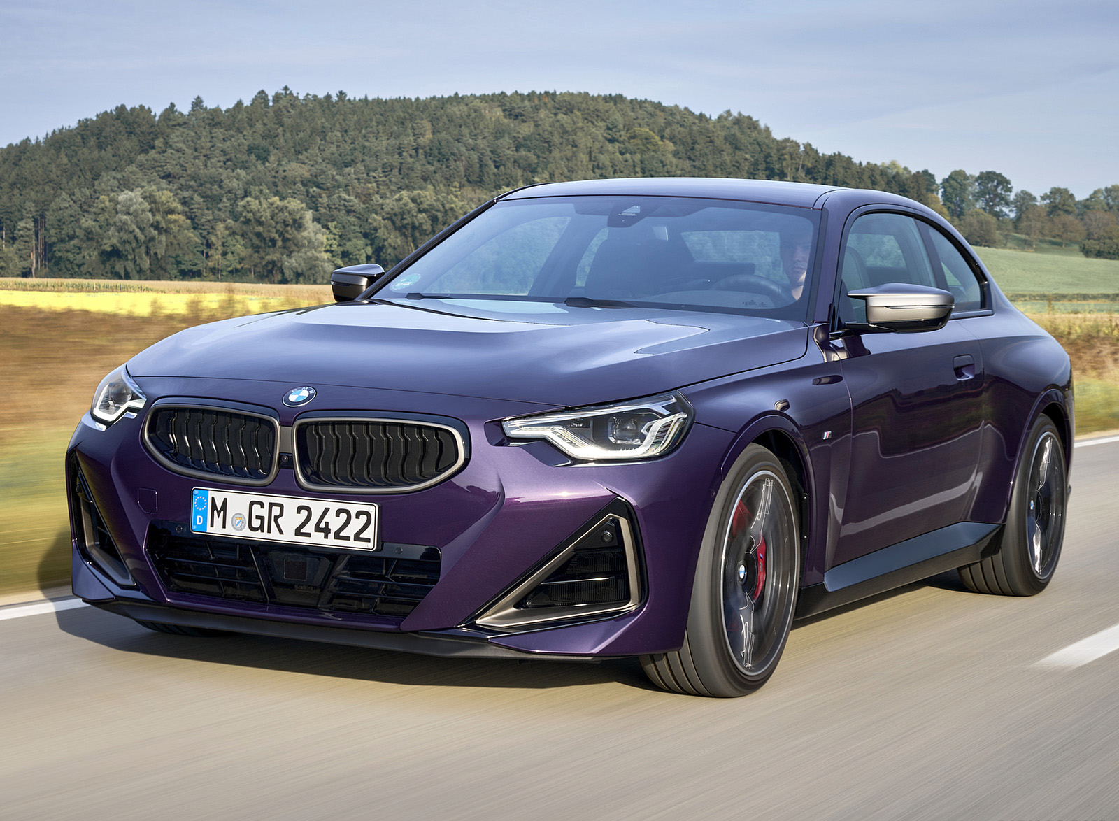 2022 BMW M240i xDrive Coupé (Color: Thundernight Metallic) Front Three-Quarter Wallpapers #71 of 164