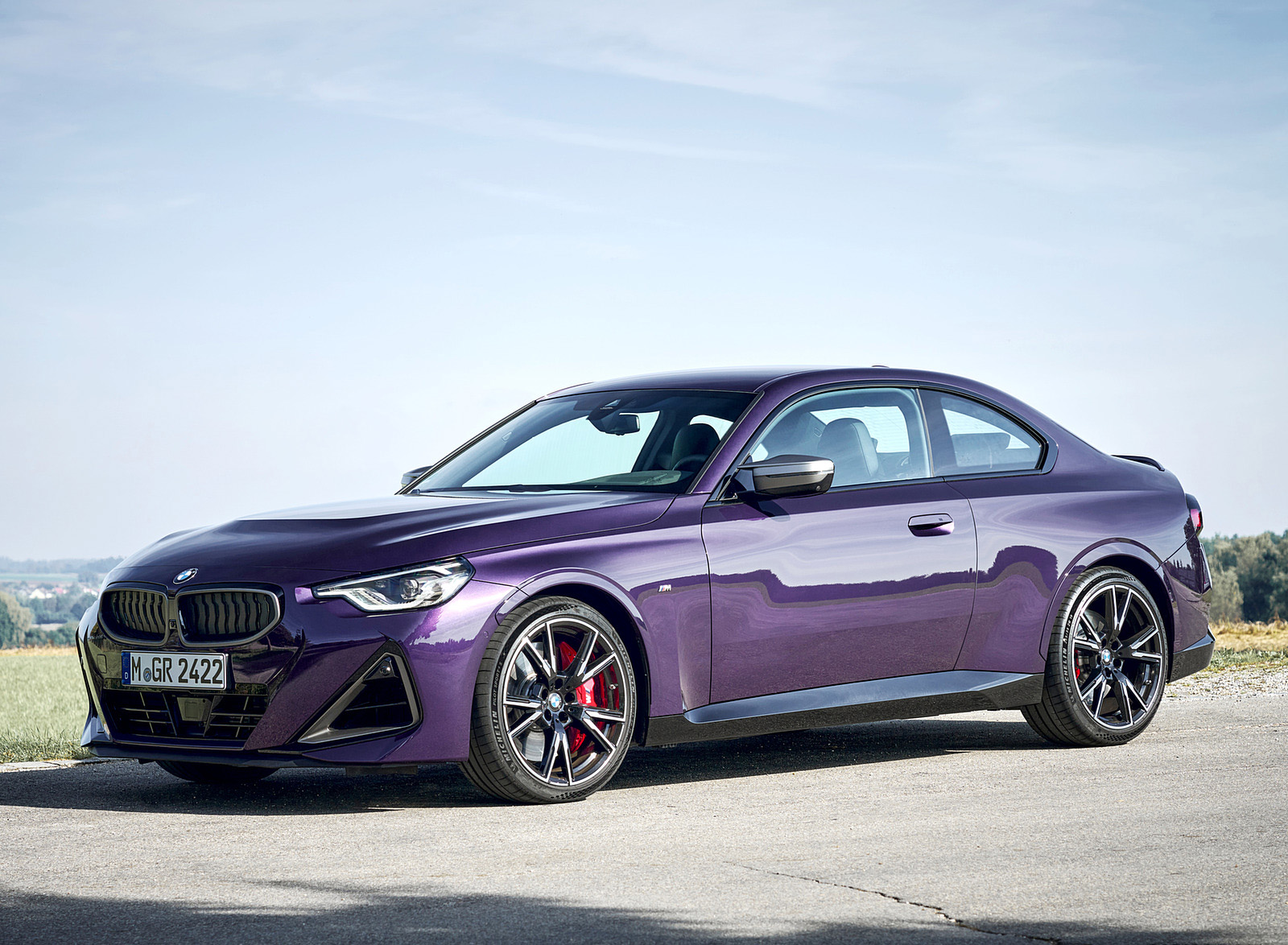 2022 BMW M240i xDrive Coupé (Color: Thundernight Metallic) Front Three-Quarter Wallpapers #124 of 164