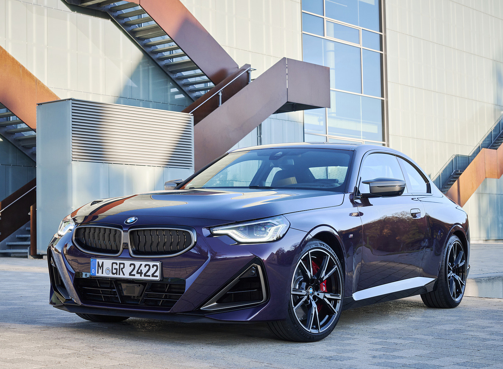 2022 BMW M240i xDrive Coupé (Color: Thundernight Metallic) Front Three-Quarter Wallpapers #139 of 164