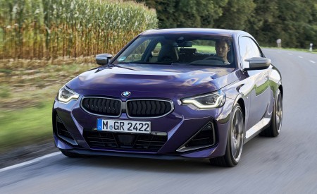 2022 BMW M240i xDrive Coupé (Color: Thundernight Metallic) Front Wallpapers 450x275 (76)
