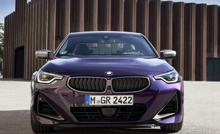 2022 BMW M240i xDrive Coupé (Color: Thundernight Metallic) Front Wallpapers 450x275 (142)