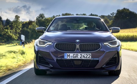 2022 BMW M240i xDrive Coupé (Color: Thundernight Metallic) Front Wallpapers 450x275 (78)