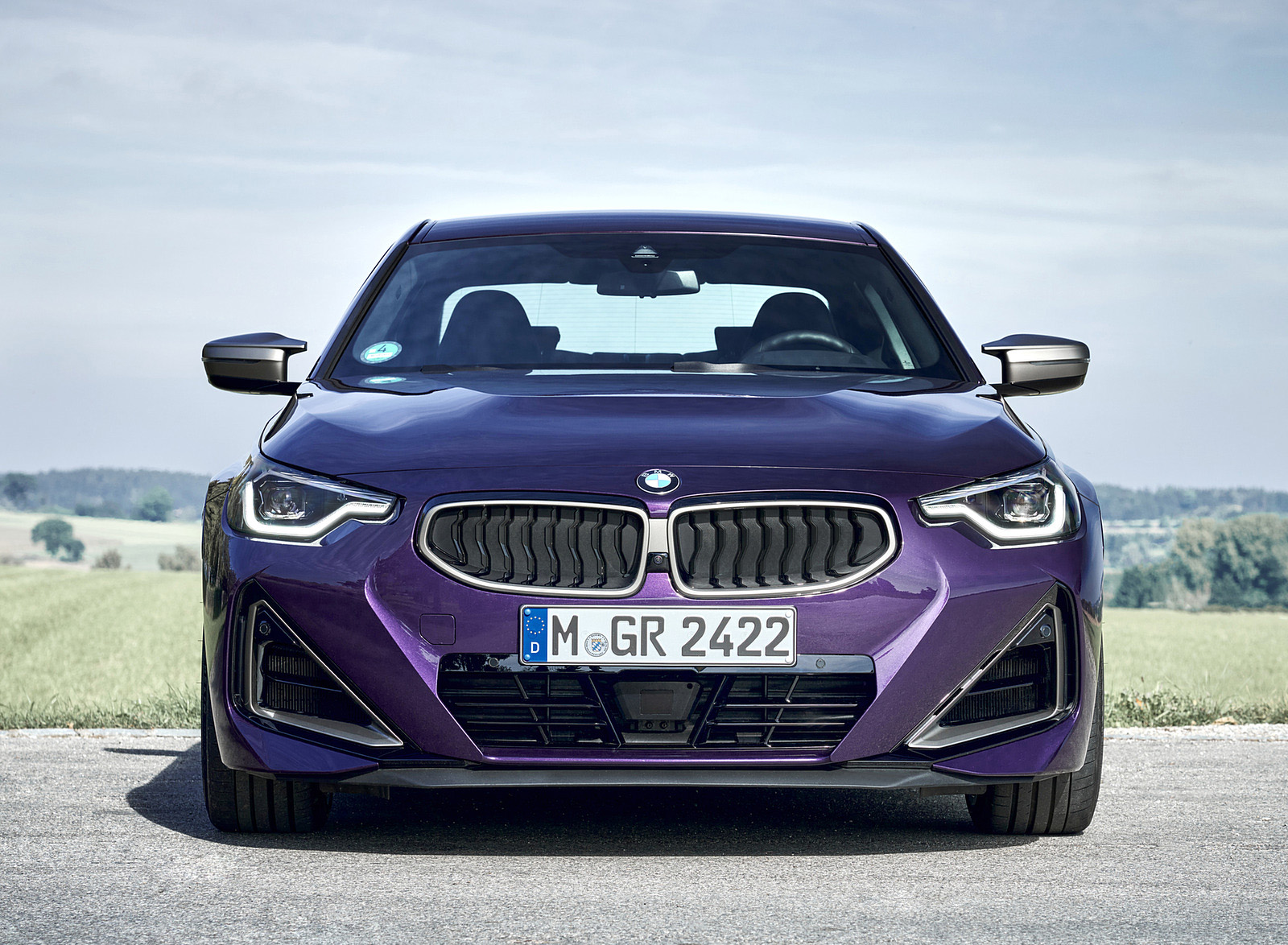 2022 BMW M240i xDrive Coupé (Color: Thundernight Metallic) Front Wallpapers #127 of 164