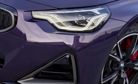 2022 BMW M240i xDrive Coupé (Color: Thundernight Metallic) Headlight Wallpapers 450x275 (146)