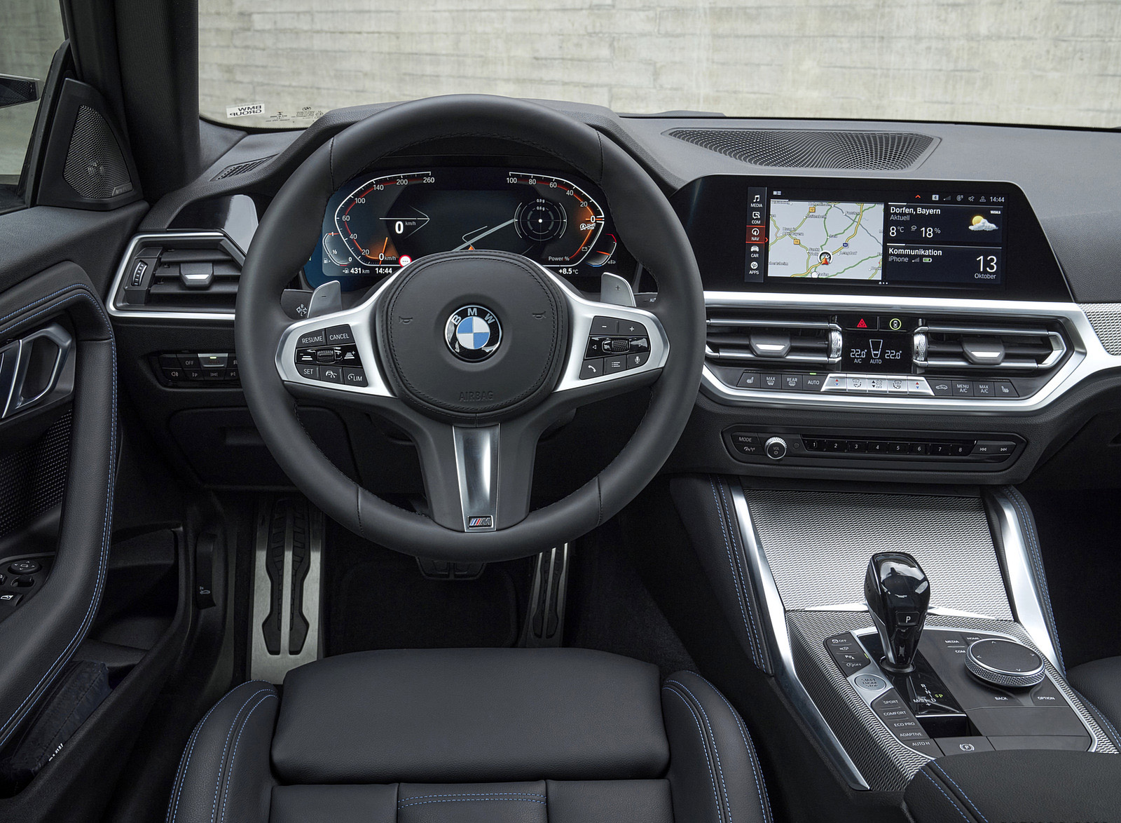 2022 BMW M240i xDrive Coupé (Color: Thundernight Metallic) Interior Cockpit Wallpapers #156 of 164