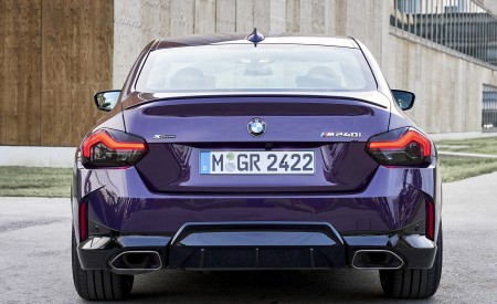 2022 BMW M240i xDrive Coupé (Color: Thundernight Metallic) Rear Wallpapers 450x275 (136)